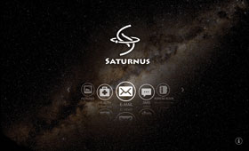 Saturnus cloud app<br />
                                Een app die al je bestanden in een beveiligde cloud omgeving opgelagen wordt.<br /> Webdesign - Logo design